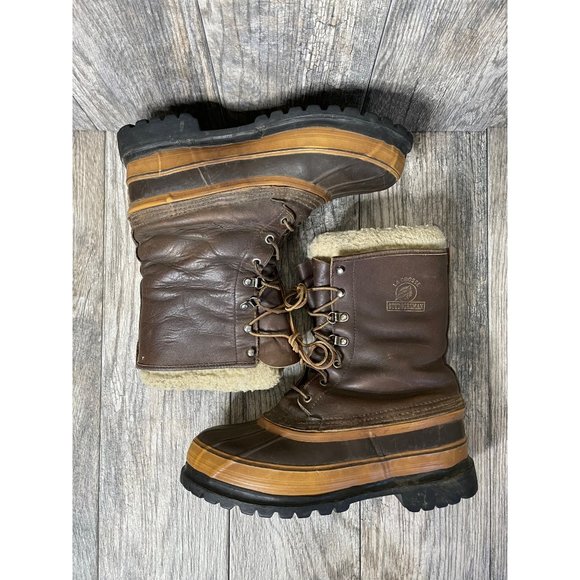 LaCrosse Shoes Lacrosse Outdoorsman Usa Made Vibram Mens Leather Duck Boots Sherpa Lining